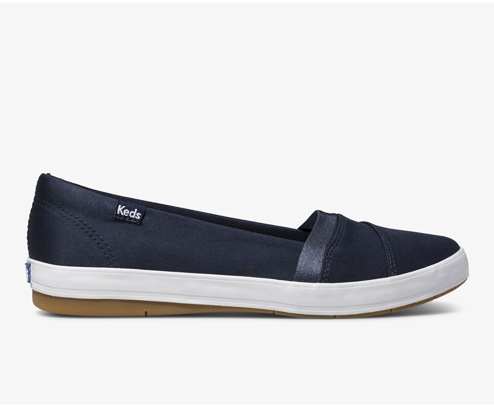 Slip On Γυναικεια - Keds Carmel - Σκουρο Μπλε - HMJFT8793